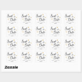 Sweet Love Save the Date Gepersonaliseerde Sticker (Vel)