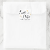 Sweet Love Save the Date Gepersonaliseerde Sticker (Tas)
