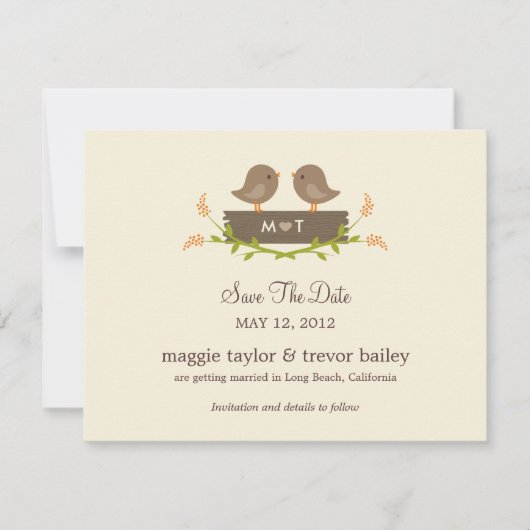 Sweet Love Save the Date Notice (Voorkant)