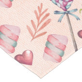 Sweet Love Snoep Marshmallow Lollipop Table Runner Korte Tafelloper (Hoek)