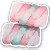 Sweet Love Snoep Marshmallow Sticker (Voorkant)