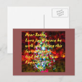 Sweet Love Sweet Love Merry Graphic Text Art Feestdagenkaart (Voorkant / Achterkant)