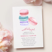 Sweet Love | Uitnodiging Baby shower Macaron