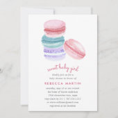 Sweet Love | Uitnodiging Baby shower Macaron (Voorkant)