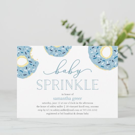 Sweet Love | Uitnodiging voor Baby Sprinkle (Staand voorkant)