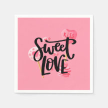 Sweet Love Valentijn typografie | Papieren Servett