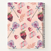 Sweet Love Valentijn's Day Romance Spiral Notitieb Notitieboek (Achterkant)