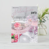 Sweet Love Valentine’s Day Party Kaart (Staand voorkant)