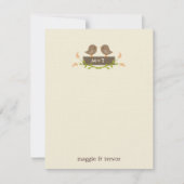 Sweet Love Weddenschap Hartelijk dank Bedankkaart (Voorkant)