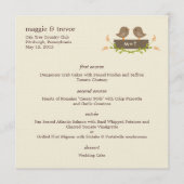 Sweet Love Weddenschap Menu Card (Voorkant)