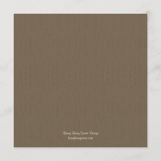 Sweet Love Weddenschap Menu Card (Achterkant)