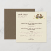 Sweet Love Weddenschap Menu Card (Voorkant / Achterkant)