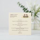 Sweet Love Weddenschap Menu Card (Staand voorkant)