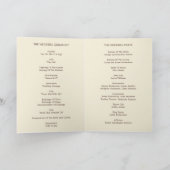 Sweet Love Wedding Program Kaart (Binnen)