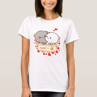Sweet Love with Peach and Goma Cats T-shirt