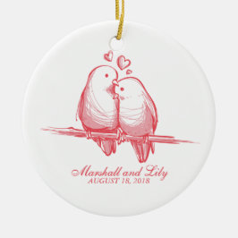 Sweet Lovebird Valentijn Wedding | Versiering Keramisch Ornament