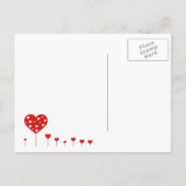 Sweet Lovely Romantic Hearts Briefkaart (Achterkant)