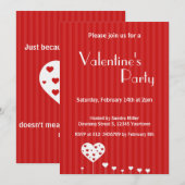 Sweet Lovely Romantic Hearts Valentijnsdag Party Kaart (Voorkant / Achterkant)