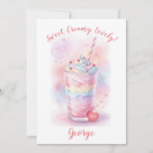 Sweet, Lovely Valentine's Greeting Flat Card (Voorkant)