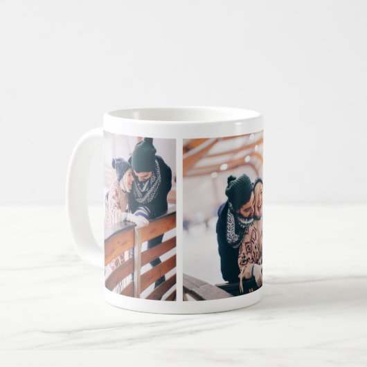 Sweet Loving Holiday kerstfoto Mok collage (Voorkant links)