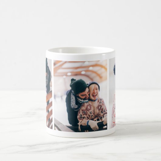 Sweet Loving Holiday kerstfoto Mok collage (Center)