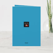 Sweet & Loving Modern Blauw Wit Rode Vaders Dag Kaart (Achterkant)