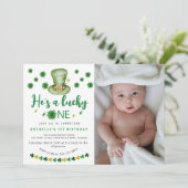 Sweet Lucky One foto Verjaardagsfeest Kaart (Staand voorkant)