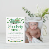 Sweet Lucky One foto Verjaardagsfeest Kaart (Staand voorkant)