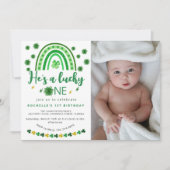 Sweet Lucky One foto Verjaardagsfeest Kaart (Voorkant)