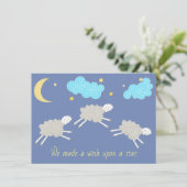 Sweet Lullaby Gender Neutral Baby shower Kaart (Staand voorkant)