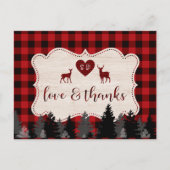 Sweet Lumberjack Baby shower Hartelijk dank Briefkaart (Voorkant)