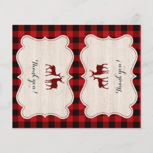 Sweet Lumberjack Baby shower Hartelijk dank Flyer