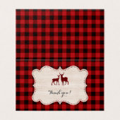 Sweet Lumberjack Baby shower Hartelijk dank Kaart (Buitenkant ongevouwen)