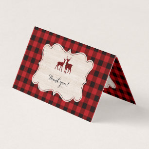 Sweet Lumberjack Baby shower Hartelijk dank Kaart