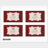 Sweet Lumberjack Little Hunter Baby shower Rechthoekige Sticker (Vel)