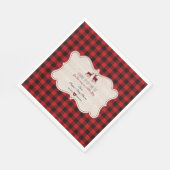 Sweet Lumberjack Little Hunter Baby shower Servet (Hoek)