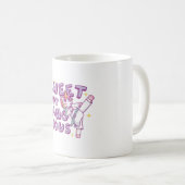 Sweet maar gevaarlijk Karate Unicorn Koffiemok (Voorkant rechts)