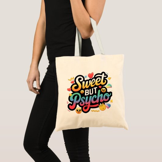 Sweet maar Psycho Modieuze Canvas tas (Voorkant (product))