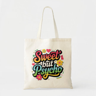 Sweet maar Psycho Modieuze Canvas tas