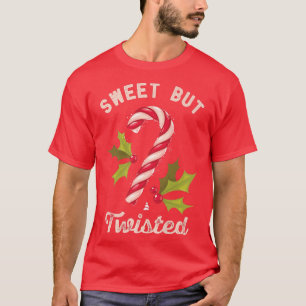 Sweet, maar twisted Candy Cane Funny Kersthotel T-shirt