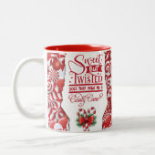Sweet maar Twisted Candy Cane Keramische Mok (Links)