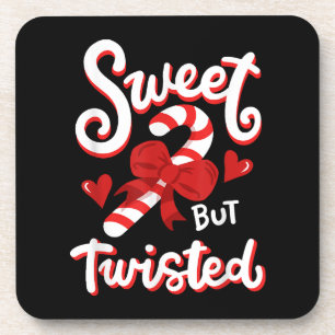 Sweet, maar Twisted Funny Kerstsnoe Xmas Bier Onderzetter