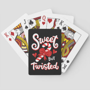 Sweet, maar Twisted Funny Kerstsnoe Xmas Pokerkaarten