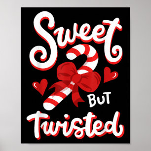 Sweet, maar Twisted Funny Kerstsnoe Xmas Poster