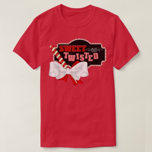 Sweet maar Twisted Funny Kerstsnoe Xmas T-shirt (Design voorkant)
