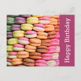 Sweet Macarons Happy Birthday Briefkaart