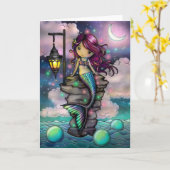 Sweet Magical Mermaid Artwork van Molly Harrison Kaart (Gele Bloem)