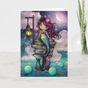 Sweet Magical Mermaid Artwork van Molly Harrison Kaart