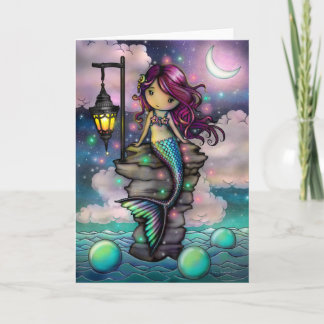 Sweet Magical Mermaid Artwork van Molly Harrison Kaart