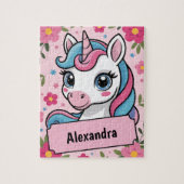 Sweet Magical Unicorn Ontwerp Gepersonaliseerde Gi Legpuzzel (Verticaal)